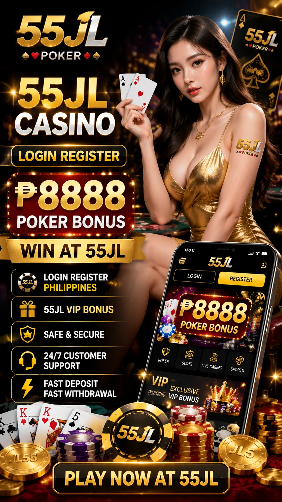 Poker hub screen showing clean table selection