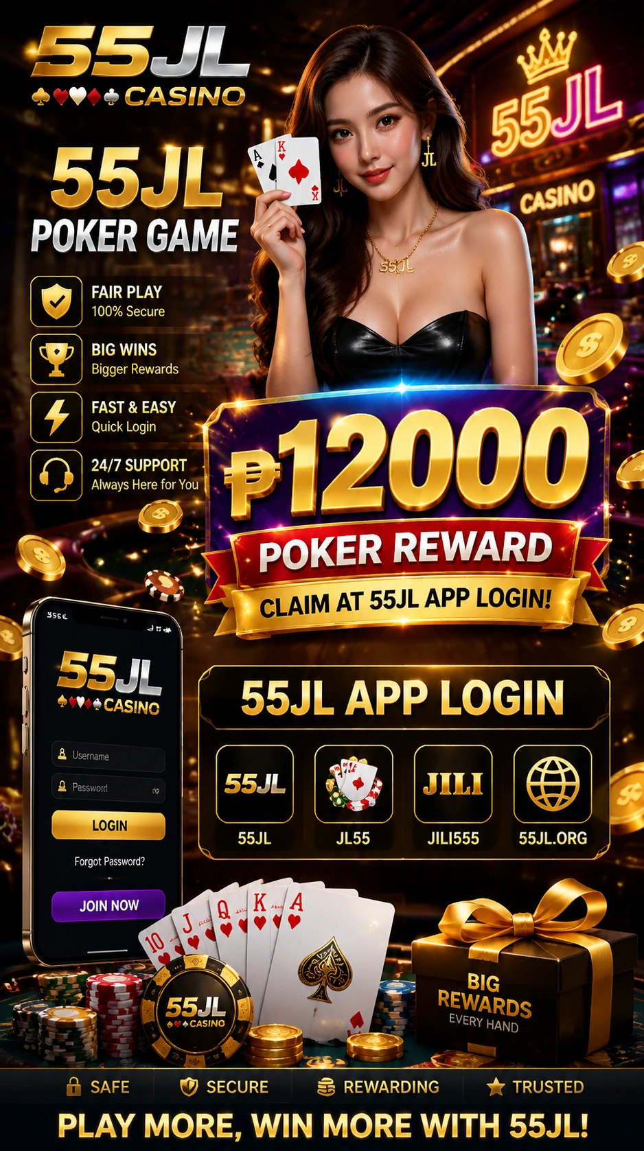 Texas Hold'em poker table on mobile device