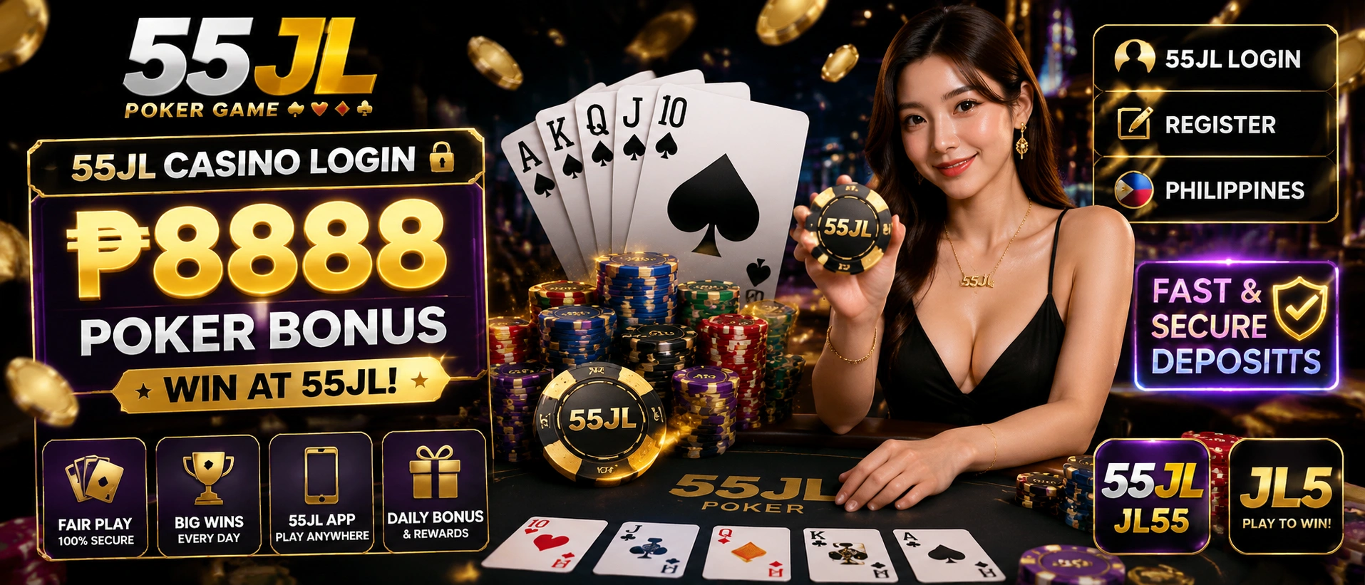 Poker Game interface with table-first focus